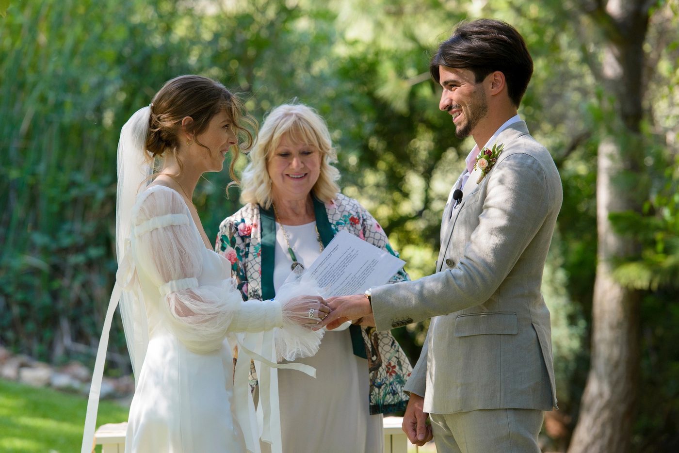 Karen, our lead celebrant, mid-ceremony